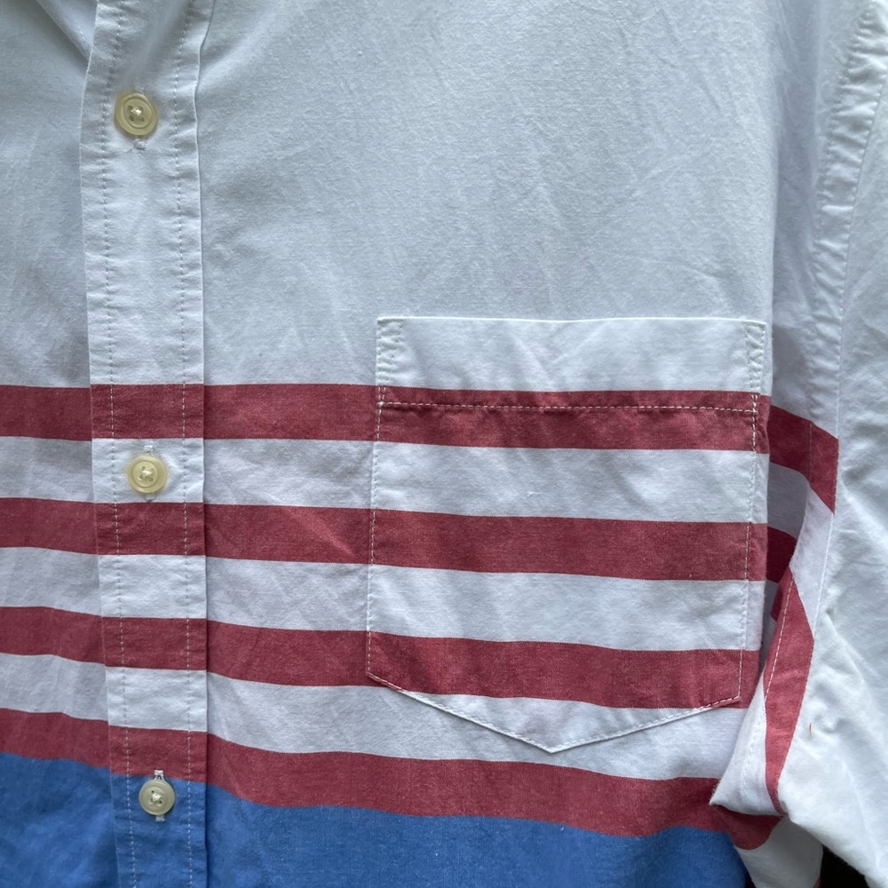 Chaps Short Sleeve Patriotic Shirt Size XXL - Picture 7 of 12